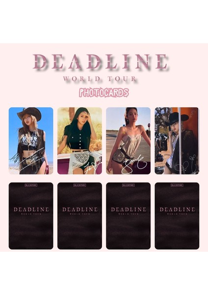 Blacpınk '' World Tour : Deadlıne '' Photocards Set 3