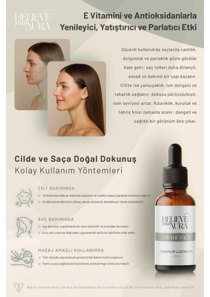 Elemi Yağı - %100 Saf ve Doğal Antiaging Cilt ve Saç Bakım Yağı - 10 ml fırsatları