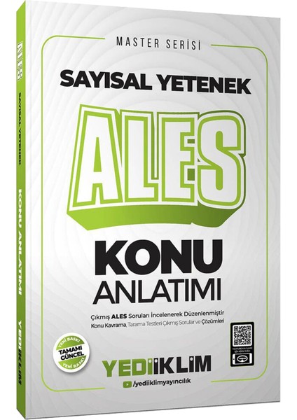 2026 Ales Master Serisi Sözel Sayısal Yetenek Konu Anlatımı-Çözümlü Son 10 Sınav Çıkmış Sorular