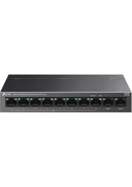 LS110P 8 Port 10-100 Mbps Poe+ 2 Port 10-100 Uplink Switch Metal Kasa