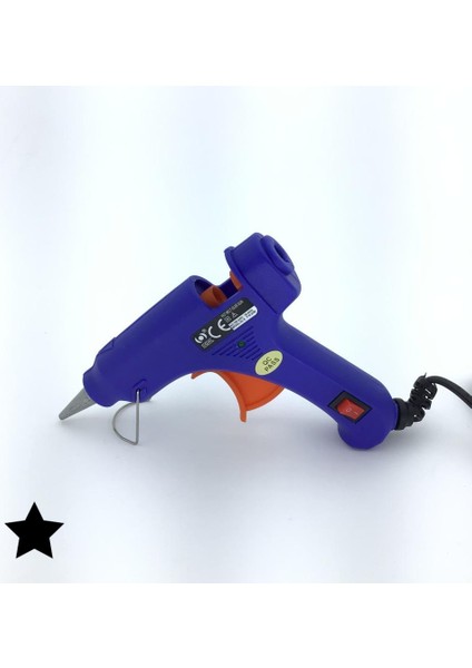 Sıcak Silikon Tabancası 20W On-Off Düğmeli & 1 Adet Silikon Hediye