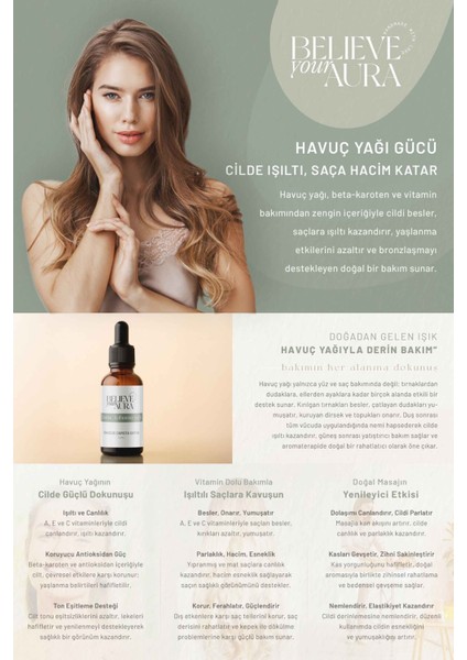 Havuç Tohumu Yağı - %100 Saf ve Doğal Cilt Yenileyici Anti Aging Cilt ve Saç Bakım Yağı - 10 ml modelleri