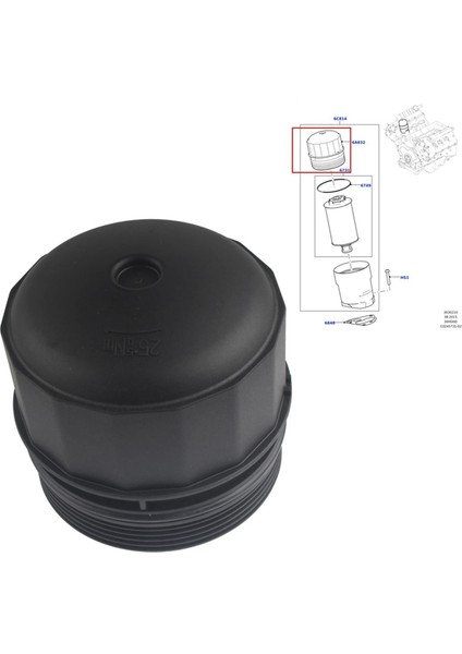 Yağ Filtresi Kapağı Yağ Filtresi Muhafaza Kapağı LR019477 LR010892 AJ812282 C2D17615 Range Rover Sport Discovery 4 Valar Için (Yurt Dışından) indirimleri