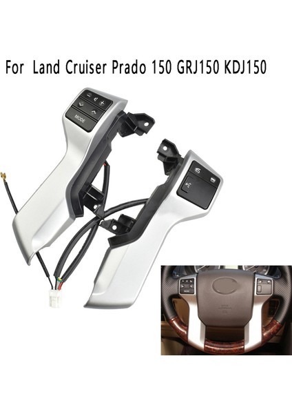 Toyota Land Cruiser Prado 150 GRJ150 KDJ150 Gri Için Çok Fonksiyonlu Direksiyon Simidi Kontrol Anahtarı 84250-60160 (Yurt Dışından) fiyatları