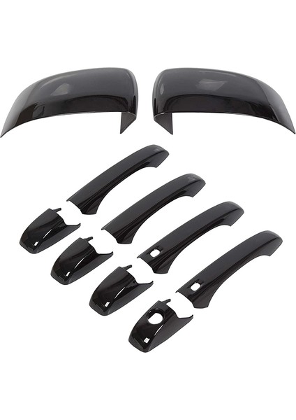 2011-2020 Jeep Grand Cherokee Dodge Durango Için Siyah Ayna Kapakları + Kapı Kolu Kapakları (Yurt Dışından) fırsatları