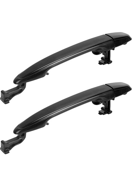 2 Adet Arka Kapı Kolu Dış Kapı Kolu - Toyota Sienna 2004-2010 69213-08020 69227-08040 Siyah (Yurt Dışından)