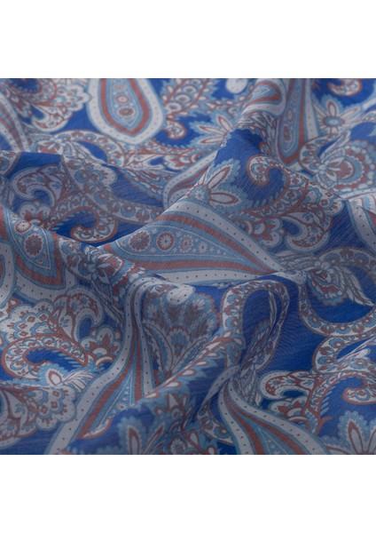 Ipekevi Mezopotamya Model 01 Desenli Tensel Soft Eşarp 02221-İNDIGO fiyatları