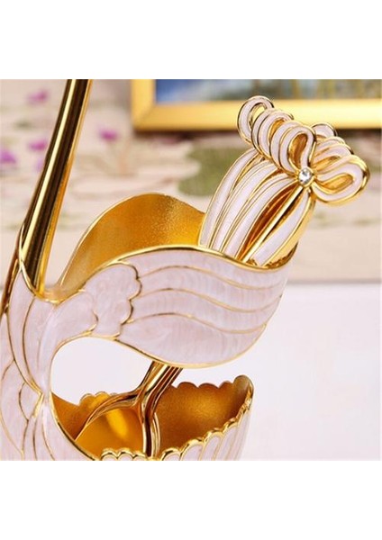 Çinko Alaşım Kuğu Baz Çatal Kaşık Standı Tutucu Meyve Tatlı Çatal Yemek Seti Kahve Kaşığı Kek Araçları Sofra Mutfak Eşyası | Pişirme Aracı Setleri (Yurt Dışından) fırsatları