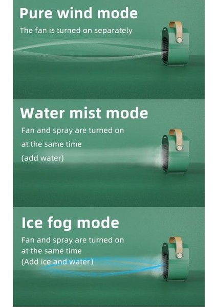 Mini Klima Fanı Taşınabilir USB Şarj Masaüstü Hava Soğutma Fanı Nemlendirici Arıtma Ofis Yatak Odası Için | Hayranları (Yurt Dışından) modelleri