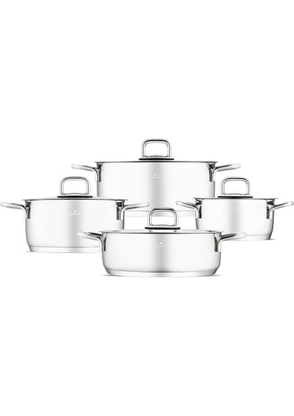 Web New Myra 8 Parça Çelik Tencere Seti