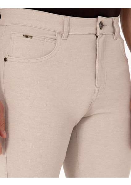 Erkek Bej Slim Fit Kanvas Pantolon 50310857-VR011 indirimleri