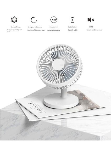 202 Masaüstü Dilsiz Fan USB Şarj Mini Taşınabilir El Fan 2000 Mah Pil Kapasitesi Düşük Gürültü Güçlü Rüzgar | Fanlar (Yurt Dışından) fiyatları