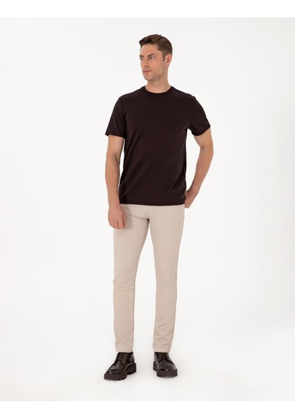 Erkek Bej Slim Fit Kanvas Pantolon 50310857-VR011 modelleri