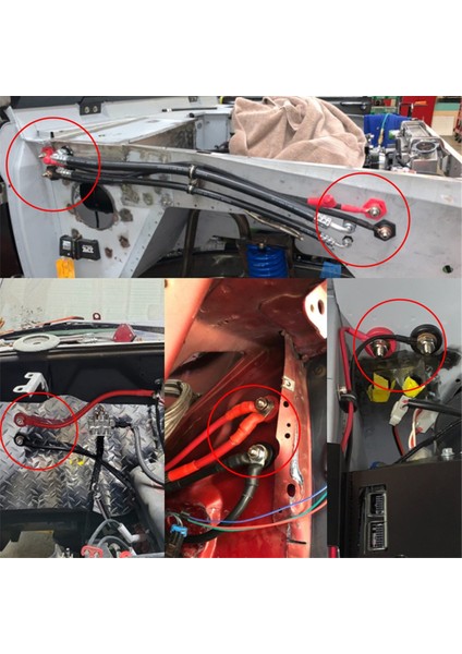 3/8 Inç Thru Panel Akü Terminal Konnektörleri, Kamyonlar, Arabalar, Suv'lar, Gemiler Için Uygun Yüksek Güçlü Bakır Çekirdek Burcu, 2'li Paket (Yurt Dışından) fiyatları