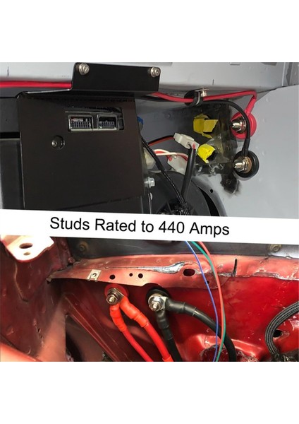 3/8 Inç Thru Panel Akü Terminal Konnektörleri, Kamyonlar, Arabalar, Suv'lar, Gemiler Için Uygun Yüksek Güçlü Bakır Çekirdek Burcu, 2'li Paket (Yurt Dışından) indirimleri