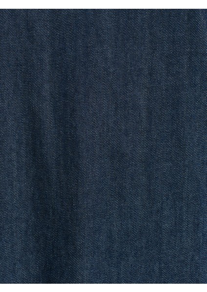 90576 Reglan Kol Uzun Denim Elbise-Lacivert fırsatları