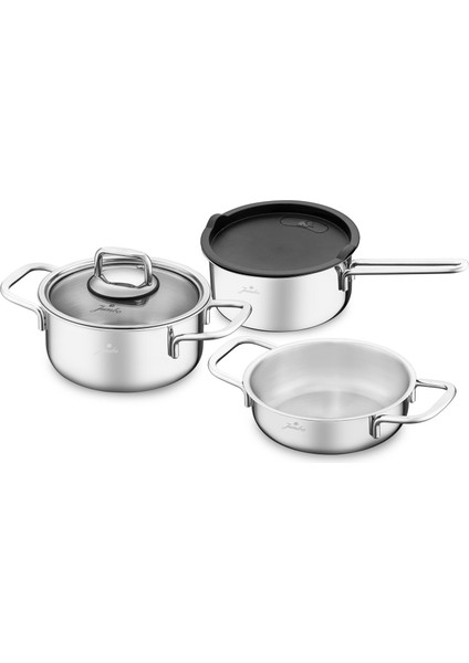 New Lyon 5 Parça Çelik Midi Tencere Set modelleri