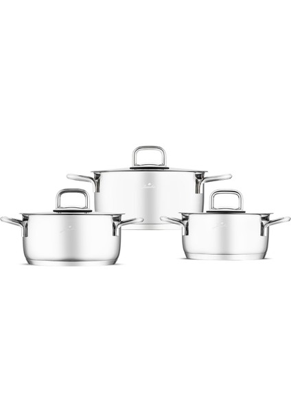 Web New Myra 6 Parça Midi Çelik Tencere Seti