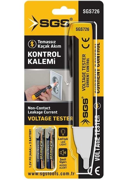 Temassız Voltaj Kontrol Kalemi SGS726 fiyatları