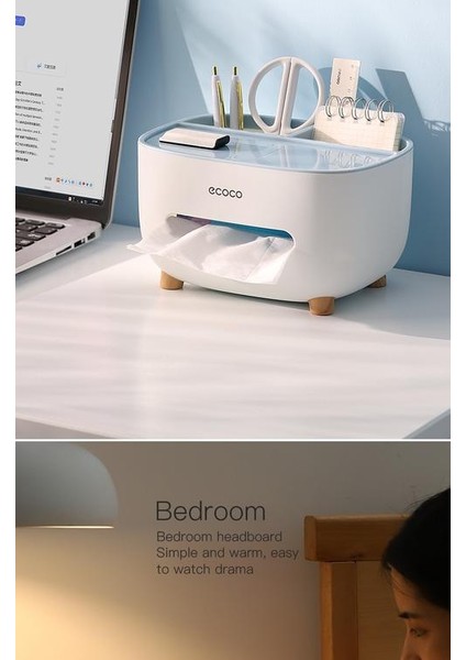 Ev Doku Kutusu Masaüstü Mutfak Peçete Tutucu Saklama Konteyner Oturma Odası Ev Ofis Doku Tutucu Için Uzaktan Kumanda | Kağıt Tutucular (Mavi) (Yurt Dışından) fiyatları