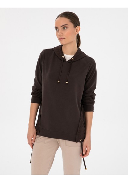 Kadın Kahverengi Comfort Fit Sweatshirt 50314041-VR029