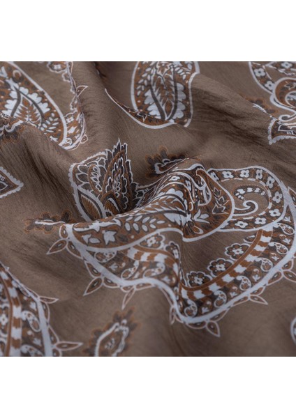 Ipekevi Mezopotamya Model 04 Desenli Tensel Soft Eşarp 02227-GÜMÜŞ Vizon fiyatları