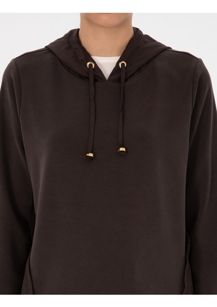 Kadın Kahverengi Comfort Fit Sweatshirt 50314041-VR029