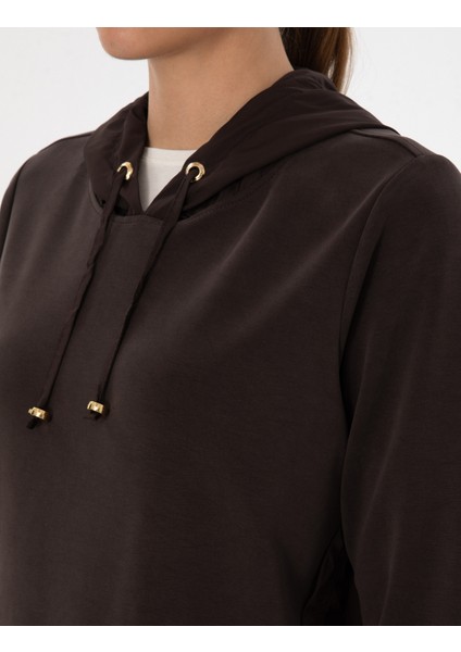 Kadın Kahverengi Comfort Fit Sweatshirt 50314041-VR029