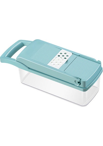 7 In 1 Sebze Kesici Patates Havuç Rende Mutfak Meyveleri Dilimleyici Sarımsak Kırıcı Soğan Kıyıcı Tencere Aksanlıklar Shredders & Amp;dilimleyiciler (Mavi) (Yurt Dışından)