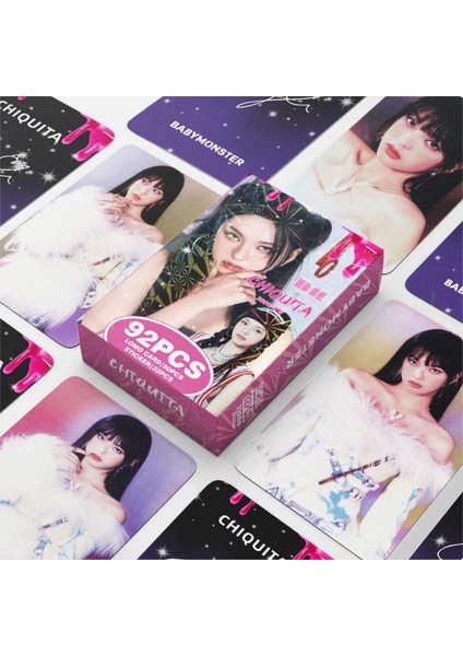Babymonster Chiquita '' Drip '' Çift Yön Baskılı Lomo Card Seti (60 Pcs)