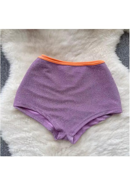 Mor Parlak Bikini, Yüksek Bel Bikini, Mor Yüksek Bel Bikini indirimleri