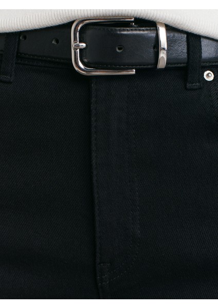 72042 Likralı Darpaça Denim Pantolon-Siyah fırsatları