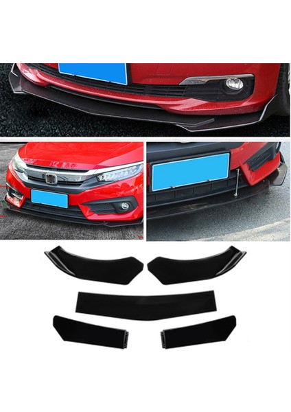 5 Adet Araba Evrensel Ön Dudak Çene Tampon Ayırıcı Spoiler Kademeli Tasarım Araba Modifiye Spoiler Parçaları (Yurt Dışından) fırsatları