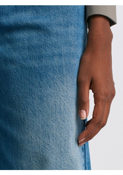 72037 Kendinden Tintli Geniş Denim Pantolon-Tint fırsatları