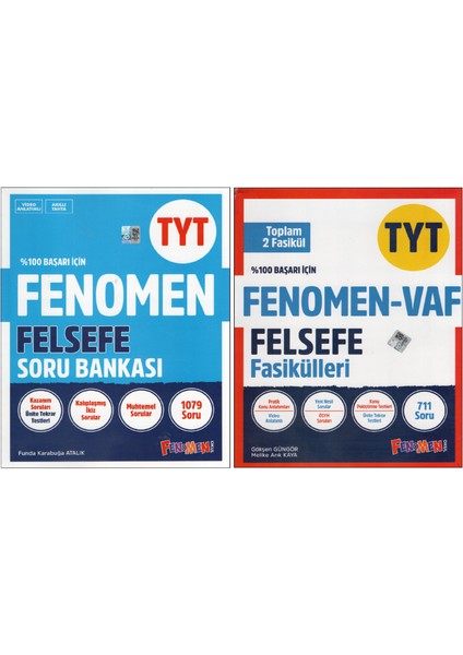 Fenomen Felsefe Tyt Soru Bankası + Vaf (2 Kitap)