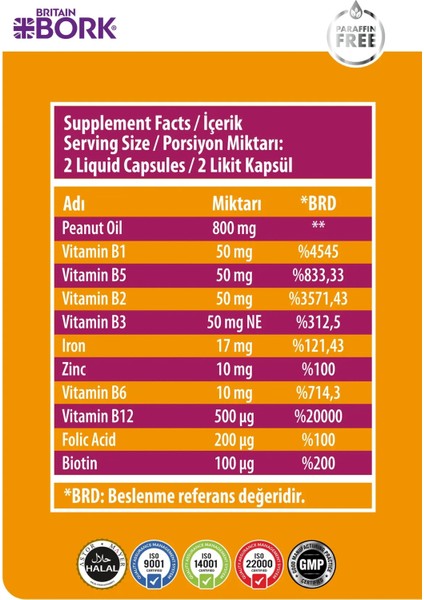 Yum Yum 30 Likit Kapsül Demir B Vitamini Çinko Içeren Kilo Almaya Yardımcı Iştah Açıcı Vitamin modelleri