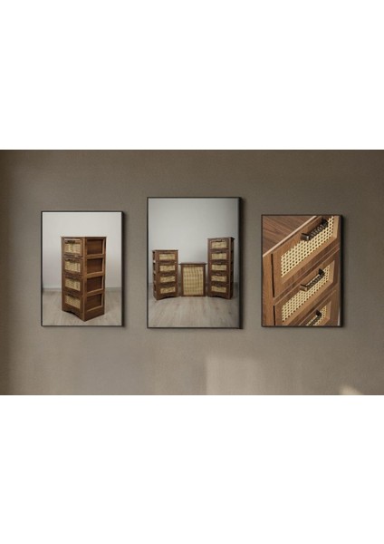 Vero 4 Çekmeceli Mdf Dolap Ceviz SZ4003 fiyatları