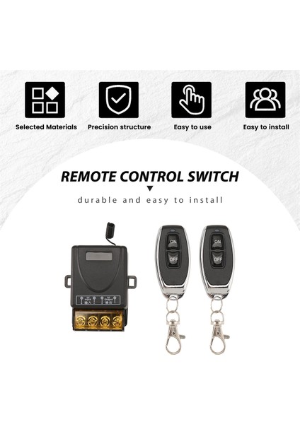 Dıy Kablosuz 433MHZ Evrensel Uzaktan Kumanda Anahtarı 12V-48V Yüksek Güçlü Röle Alıcı Modülü Araba Su Pompası Için (Yurt Dışından) indirimleri