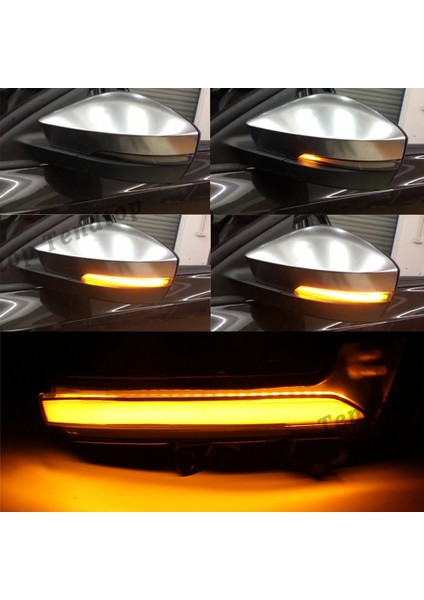Skoda Octavia Mk3 A7 5e T-Roc Troc 2014-2020 Için Dinamik LED Dönüş Sinyal Lambası Yan Ayna Işığı Sinyal Lambası (Yurt Dışından) indirimleri