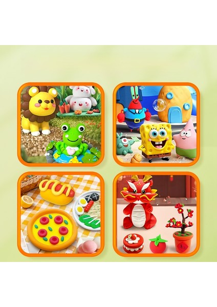 Ultra Hafif Kil Çocuk Kauçuk Rengi Kil El Yapımı Diy (Yurt Dışından) modelleri