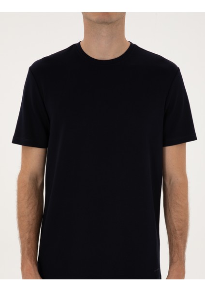 Erkek Lacivert Regular Fit Tişört 50308037-VR033
