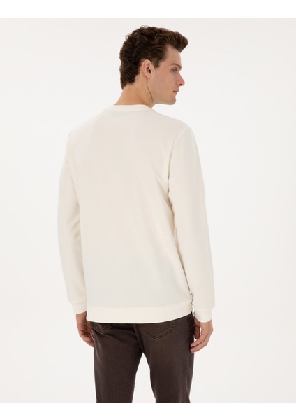 Erkek Ekru Regular Fit Sweatshirt 50313762-VR019 indirimleri