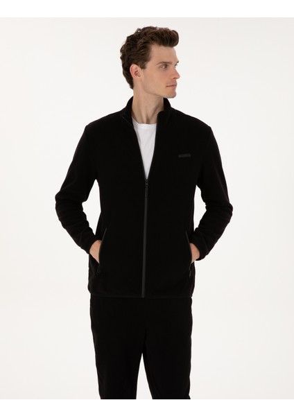 Erkek Siyah Regular Fit Polar Hırka 50314014-VR046 modelleri