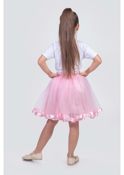 Saten Şeritli Tütü Kız Çocuk Etek M00728 fiyatları