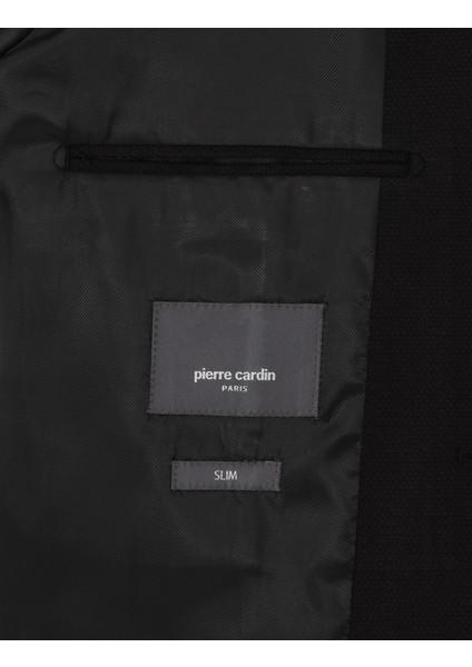 Erkek Siyah Slim Fit Ceket 50313971-VR046
