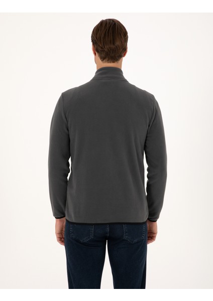Erkek Antrasit Regular Fit Polar Hırka 50314014-VR006 indirimleri