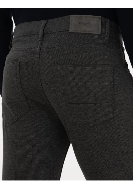 Erkek Antrasit Slim Fit Kanvas Pantolon 50310857-VR006