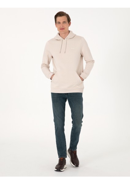 Erkek Taş 2 Iplik Regular Fit Içi Polarlı Kapüşonlu Basic Sweatshirt 50314055-VR049 fırsatları