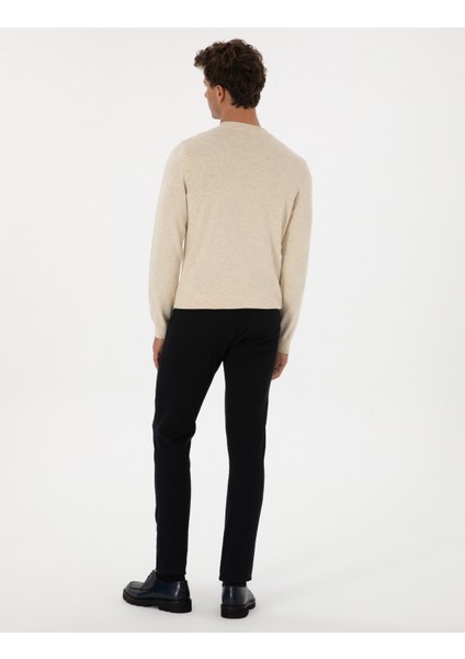 Erkek Lacivert Slim Fit Kanvas Pantolon 50310857-VR033 fırsatları