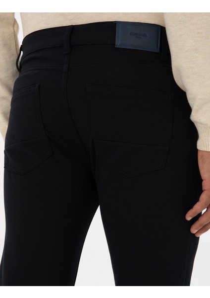 Erkek Lacivert Slim Fit Kanvas Pantolon 50310857-VR033